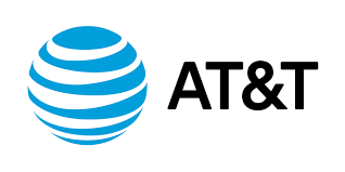 The logo of AT&T 